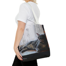 Load image into Gallery viewer, Benjamin Kitty Art of Bruce Strickland Tote Bag (AOP) Collection