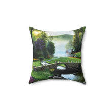 Load image into Gallery viewer, "Morning in Elkmont" Throw Pillow -  featuring the art of Bruce Strickland