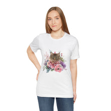 Load image into Gallery viewer, Claudia Floral Cat Tshirt, Cat Lover Tshirt, Gift for Cat Lover, Cat Mom, Cat Lady Gift, Floral Cat, Floral Cat Shirt, Tabby Cat Shirt