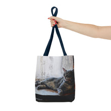 Load image into Gallery viewer, Benjamin Kitty Art of Bruce Strickland Tote Bag (AOP) Collection