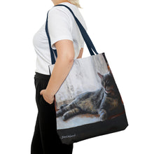 Load image into Gallery viewer, Benjamin Kitty Art of Bruce Strickland Tote Bag (AOP) Collection