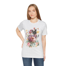 Load image into Gallery viewer, Siamese Pearl Floral Cat, Cat Tshirt Flowers,Floral Cat Shirt, Cat T-shirt, Cat Lover T-shirt, Cat Lady Tshirt, Gift for Cat Lover,Cat Mom