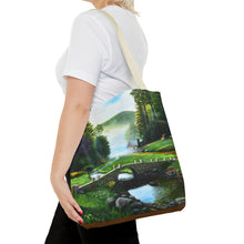 Load image into Gallery viewer, Morning in Elkmont - Art of Bruce Strickland Tote Bag (AOP) Collection