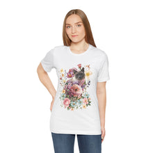 Load image into Gallery viewer, Siamese Pearl Floral Cat, Cat Tshirt Flowers,Floral Cat Shirt, Cat T-shirt, Cat Lover T-shirt, Cat Lady Tshirt, Gift for Cat Lover,Cat Mom