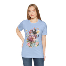 Load image into Gallery viewer, Siamese Pearl Floral Cat, Cat Tshirt Flowers,Floral Cat Shirt, Cat T-shirt, Cat Lover T-shirt, Cat Lady Tshirt, Gift for Cat Lover,Cat Mom