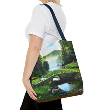 Load image into Gallery viewer, Morning in Elkmont - Art of Bruce Strickland Tote Bag (AOP) Collection