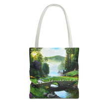Load image into Gallery viewer, Morning in Elkmont - Art of Bruce Strickland Tote Bag (AOP) Collection