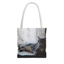 Load image into Gallery viewer, Benjamin Kitty Art of Bruce Strickland Tote Bag (AOP) Collection