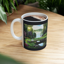 Load image into Gallery viewer, "Morning in Elkmont" Ceramic Mug 11oz featuring the art of Bruce Strickland