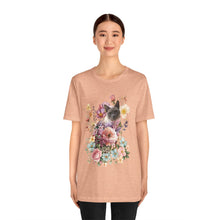 Load image into Gallery viewer, Siamese Pearl Floral Cat, Cat Tshirt Flowers,Floral Cat Shirt, Cat T-shirt, Cat Lover T-shirt, Cat Lady Tshirt, Gift for Cat Lover,Cat Mom