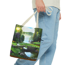 Load image into Gallery viewer, Morning in Elkmont - Art of Bruce Strickland Tote Bag (AOP) Collection