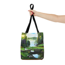 Load image into Gallery viewer, Morning in Elkmont - Art of Bruce Strickland Tote Bag (AOP) Collection