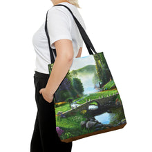 Load image into Gallery viewer, Morning in Elkmont - Art of Bruce Strickland Tote Bag (AOP) Collection