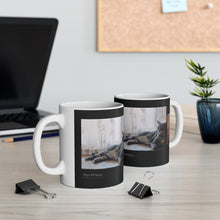 Load image into Gallery viewer, "Benjamin Kitty" Ceramic Mug 11oz featuring the art of Bruce Strickland