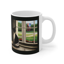 Load image into Gallery viewer, "The Wait" Ceramic Mug 11oz featuring the art of Bruce Strickland