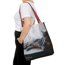 Load image into Gallery viewer, Benjamin Kitty Art of Bruce Strickland Tote Bag (AOP) Collection