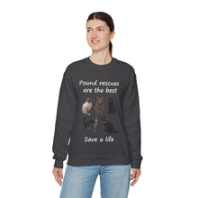 Load image into Gallery viewer, Pound rescues are the best - 003 -Cat Sweatshirt,Cat Lover Sweatshirt,Gift for Cat Lover,Funny Sweatshirt,Cat Mom