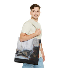 Load image into Gallery viewer, Benjamin Kitty Art of Bruce Strickland Tote Bag (AOP) Collection