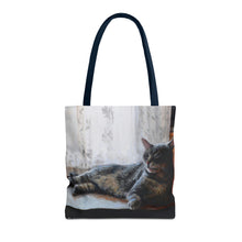 Load image into Gallery viewer, Benjamin Kitty Art of Bruce Strickland Tote Bag (AOP) Collection