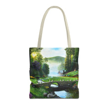 Load image into Gallery viewer, Morning in Elkmont - Art of Bruce Strickland Tote Bag (AOP) Collection