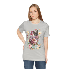 Load image into Gallery viewer, Siamese Pearl Floral Cat, Cat Tshirt Flowers,Floral Cat Shirt, Cat T-shirt, Cat Lover T-shirt, Cat Lady Tshirt, Gift for Cat Lover,Cat Mom