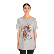 Load image into Gallery viewer, Siamese Pearl Floral Cat, Cat Tshirt Flowers,Floral Cat Shirt, Cat T-shirt, Cat Lover T-shirt, Cat Lady Tshirt, Gift for Cat Lover,Cat Mom