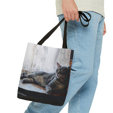 Load image into Gallery viewer, Benjamin Kitty Art of Bruce Strickland Tote Bag (AOP) Collection