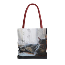 Load image into Gallery viewer, Benjamin Kitty Art of Bruce Strickland Tote Bag (AOP) Collection