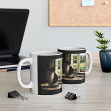 Load image into Gallery viewer, "The Wait" Ceramic Mug 11oz featuring the art of Bruce Strickland