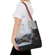 Load image into Gallery viewer, Benjamin Kitty Art of Bruce Strickland Tote Bag (AOP) Collection