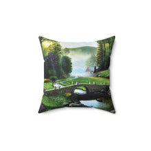 Load image into Gallery viewer, "Morning in Elkmont" Throw Pillow -  featuring the art of Bruce Strickland