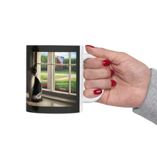 Load image into Gallery viewer, "The Wait" Ceramic Mug 11oz featuring the art of Bruce Strickland
