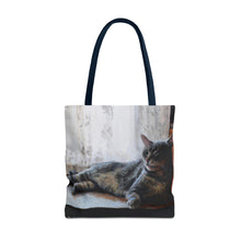 Load image into Gallery viewer, Benjamin Kitty Art of Bruce Strickland Tote Bag (AOP) Collection
