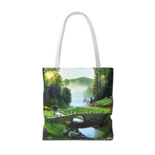 Load image into Gallery viewer, Morning in Elkmont - Art of Bruce Strickland Tote Bag (AOP) Collection