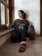 Load image into Gallery viewer, "Cats are my spirit animal" 001 Black & White Collection - Unisex Heavy Blend™ Crewneck Sweatshirt