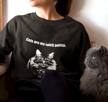Load image into Gallery viewer, "Cats are my spirit animal" 001 Black & White Collection - Unisex Heavy Blend™ Crewneck Sweatshirt