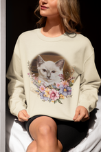 Load image into Gallery viewer, Happy Place - Art of Bruce Strickland - 001 -Cat Sweatshirt,Cat Lover Sweatshirt,Gift for Cat Lover,Funny Sweatshirt,Cat Mom