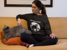 Load image into Gallery viewer, "Home is where my cat is" 003 Black & White Collection - Unisex Heavy Blend™ Crewneck Sweatshirt