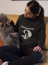 Load image into Gallery viewer, "Living that purr-fect life" 002 Black & White Collection - Unisex Heavy Blend™ Crewneck Sweatshirt