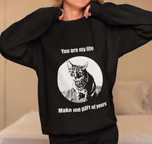 Load image into Gallery viewer, "You are my life Make me part of yours " 001 Black & White Collection - Unisex Heavy Blend™ Crewneck Sweatshirt