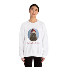 Load image into Gallery viewer, Resting Grinch Face, Christmas Cat Sweatshirt,Cat Lover Sweatshirt,Christmas Gift for Cat Lover,Cat Mom,Cat Lady Gift, Christmas Tabby Cat Sweatshirt