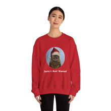 Load image into Gallery viewer, Santa&#39;s Most Wanted, Christmas Cat Sweatshirt,Cat Lover Sweatshirt,Christmas Gift for Cat Lover,Cat Mom,Cat Lady Gift, Christmas Tabby Cat Sweatshirt