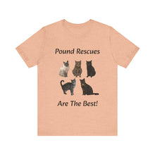 Load image into Gallery viewer, Pound Rescues Are The Best, 001, Cat Tshirt, Cat Lover Tshirt, Gift for Cat Lover, Cat Mom, Cat Lady Gift, Floral Cat Shirt