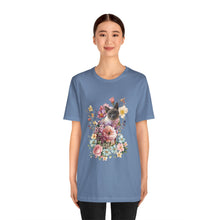 Load image into Gallery viewer, Siamese Pearl Floral Cat, Cat Tshirt Flowers,Floral Cat Shirt, Cat T-shirt, Cat Lover T-shirt, Cat Lady Tshirt, Gift for Cat Lover,Cat Mom