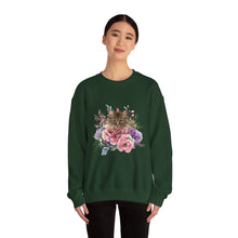 Load image into Gallery viewer, Claudia Floral Cat,Cat Sweatshirt,Cat Lover Sweatshirt,Gift for Cat Lover,Cat Mom,Cat Lady Gift, Floral Cat Sweatshirt, Tabby Cat Sweatshirt