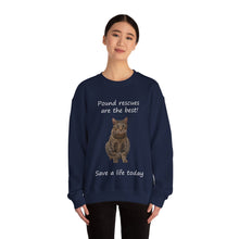 Load image into Gallery viewer, Pound rescues are the best - 002 -Cat Sweatshirt,Cat Lover Sweatshirt,Gift for Cat Lover,Funny Sweatshirt,Cat Mom