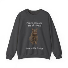 Load image into Gallery viewer, Pound rescues are the best - 002 -Cat Sweatshirt,Cat Lover Sweatshirt,Gift for Cat Lover,Funny Sweatshirt,Cat Mom