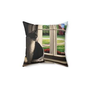 "The Wait" Throw Pillow - featuring the art of Bruce Strickland