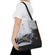 Load image into Gallery viewer, Benjamin Kitty Art of Bruce Strickland Tote Bag (AOP) Collection