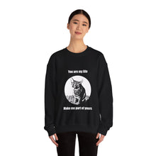 Load image into Gallery viewer, &quot;You are my life Make me part of yours &quot; 001 Black &amp; White Collection - Unisex Heavy Blend™ Crewneck Sweatshirt